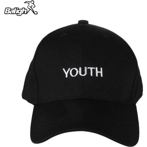 Aolikes Sport Caps Women Men Running Caps Youth Letter Embroidery Hats Black White Hat running cap