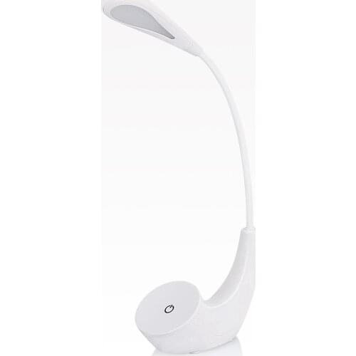 LED Desk Lamp, Book Reading Bedside Lights With Flexible Neck, Touch Sensitive Control 3 Bright White Black