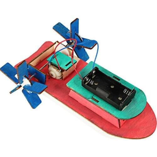 Creative Invention of PupilsScientific Experiments; Childrens Puzzling Toys Diy Self-made Electric Ship material bag