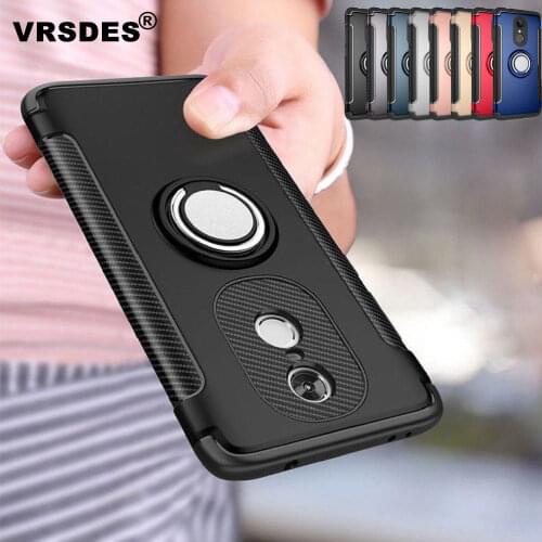 VRSDES Armor Soft Case For Xiaomi Mi 8 SE A1 A2 MiA1 MiA2 6X 6 Redmi 6 Pro 5 Plus 4A 4 Pro Note 6 ro 5 4 4X 5A Magnetic Ring