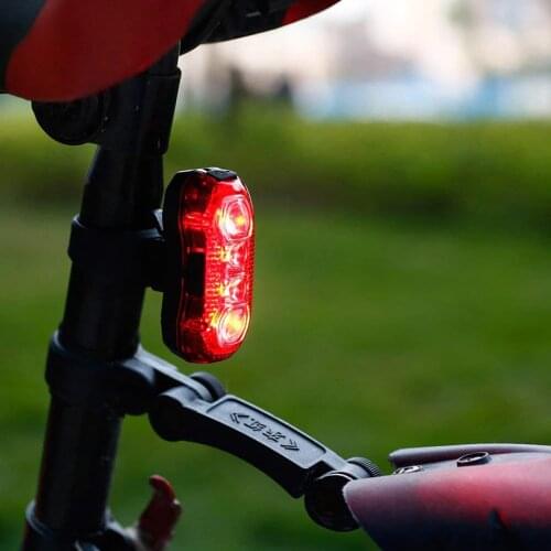 5 Lighting Modes Bike Rear Tail Light USB Rechargeable Super Bright on Any Bicycles Easy Install Red Safety Cycling Light-Fits