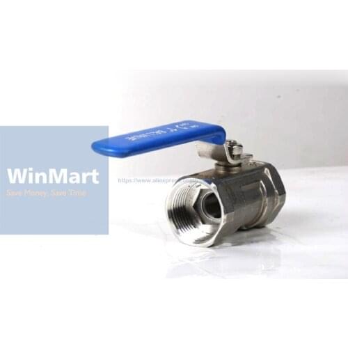 1PC 304 Stainless Steel DN20 3/4" BSP Female Thread Reduced Bore Ball Valve oil water air 229 PSI