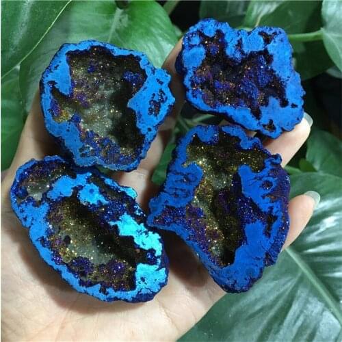 1 PIECE AGATE AURA DRUZY Reiki Healing Home Decor Mineral Specimen Collection