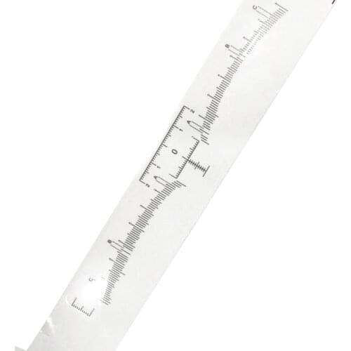 100 Pcs Accurate Permanent Makeup Eyebrow Shaping Tools Disposable Eyebrow Measurement Ruler Sticker S55