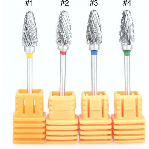 2 PCS / Lots Tungsten Carbide Nail Drill Bit 3/32" For Manicure Machine Remove Nail Gel Bur Drill Accessories