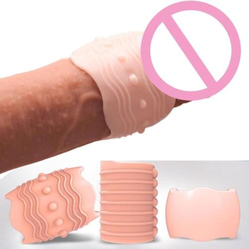 3PCS Penis Rings Crystal Delay Cockring Silicone Penis Ring Male Delay Ejaculation Lasting Erection Cock Ring Sex Toys For Men