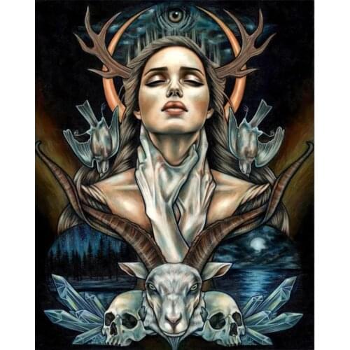 5D Diamond Painting Deer girl Home Decoration Gift DIY Art Mosaic Pattern Rhinestone Embroidery Cross Stitch Kit