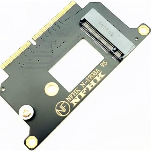 A1708 NVME Adapter for Macbook NVMe PCI Express PCIE to M.2 SSD Adapter Card N-1708A for Macbook Pro Retina 13" A1708 2016 2017