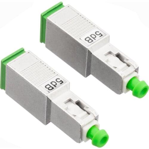5PCS SC APC 10bd Simplex mode fiber optic Attenuator SC 5db 10dB metal male Fiber Attenuator FTTH attenuator Free shipping