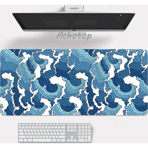 Large Gaming Keyboard Mouse Pad PC Computer Gamer Tablet Desk Mousepad Art With Edge Locking XL Office Play Mice Mats