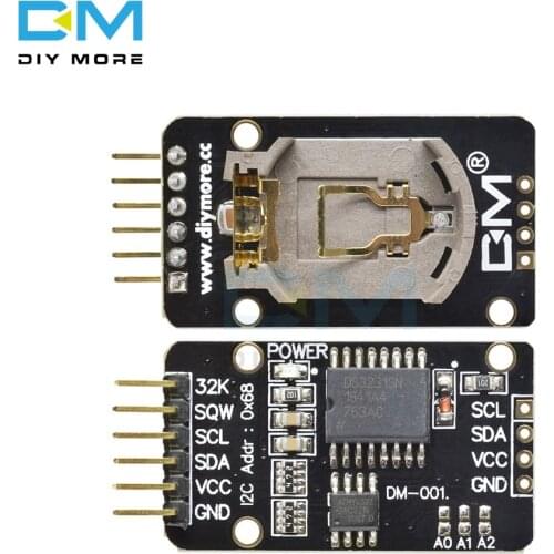 Diymore 3.3 to 5.5V DS3231SN DS3231 AT24C32 IIC Precision RTC Real Time Clock Memory Module For Arduino Replace DS1307