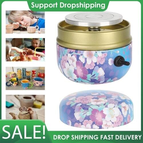 Mini Electric Pottery Wheel Ceramic Machine Pottery Wheel Machine Ceramic Shaping Tool Work Clay Art Craft Diy Machine 2000RPM
