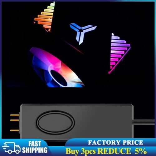 Jonsbo Desktop Computer ARGB Controller SATA Pin Power Supply Remote Control for 3Pin 5V Case LED Lighting Bar