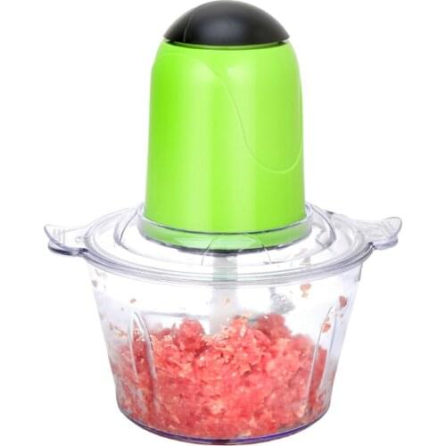 Kitchen 2L Meat Grinder Electric Mutifunction Food Processor Chopper Stainless Steel Blade Vegetable Chopper Blender Mincer