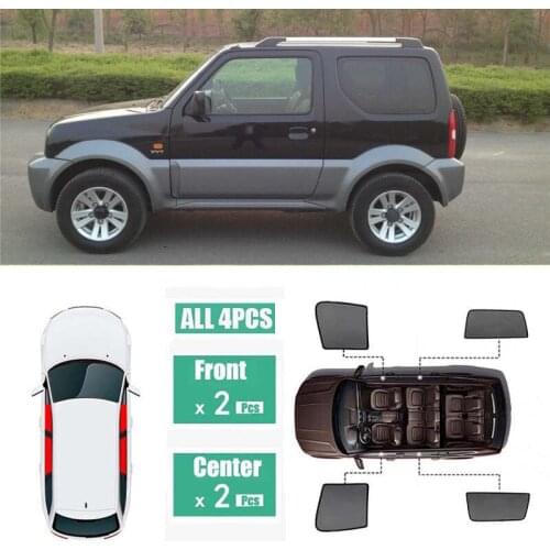 Side Windows Magnetic Sun Shade UV Protection Ray Blocking Mesh Visor Fit For Suzuki Jimny 1998-2019