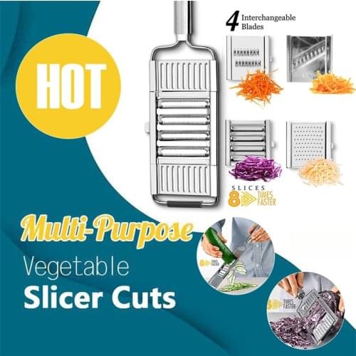 Multifunction Vegetable Slicer Stainless Steel Cooking Gadgets Fruit Potato Peeler Carrot Cutter Grater Kitchen Accessories