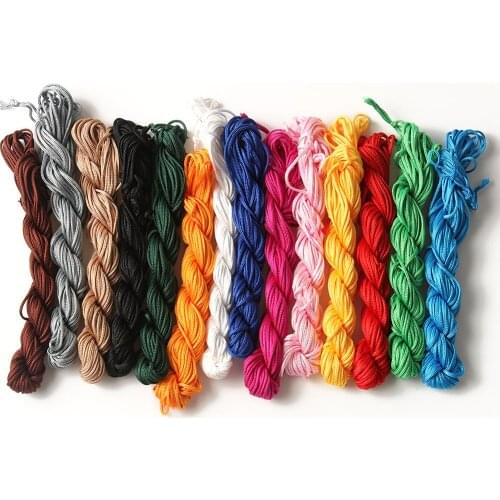22Meter 1.0/1.5mm Nylon Cord Thread Chinese Knot Macrame Cord DIY Charm Bracelet&Necklace Handmade Macrame Rattai Braided String