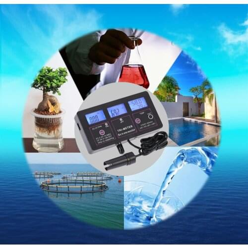 New Professional Multi-parameter Water Testing Meter Digital LCD Multi-function Water Quality Monitor Multiparameter