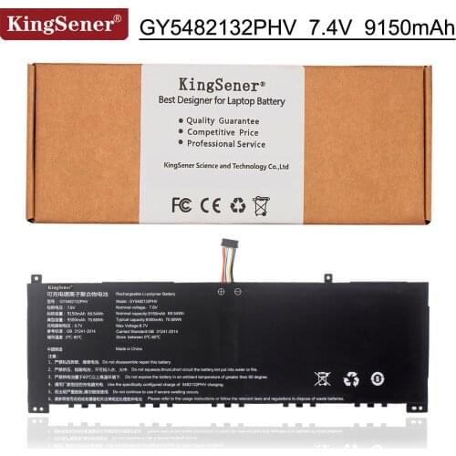 Kingsener Rechargeable Li-polymer Battery GY5482132PHV For GY5482132PHV 7.6V 9150mAh/69.54WH