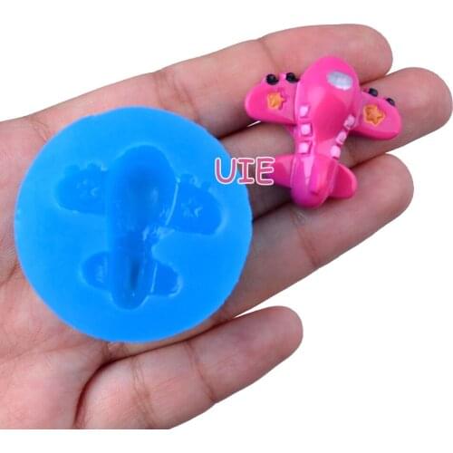 FYL602U 28mm x 29.5mm Plane Silicone Mold Fondant Cake Decoration Candy Resin Clay Earrings Necklace Craft Soap Candle FOOD SAFE