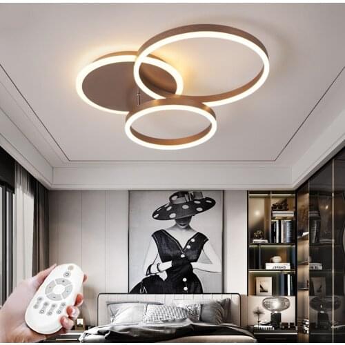 Dimmable Ceiling Lamp Modern LED Chandelier Kindergarten Living Room Decoration Light with Remote Control Simple Corridor Office
