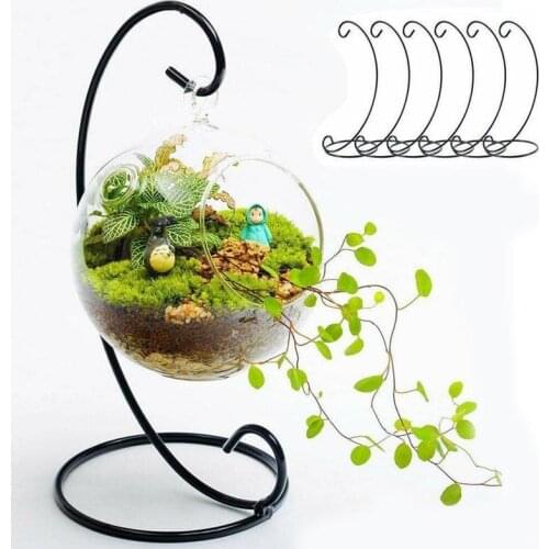 Christmas Bauble Holder Ornaments Hanging Display Stand L Metal Shape Hanger Plant Stand Wrought Iron Holder Flower Basket P5A6