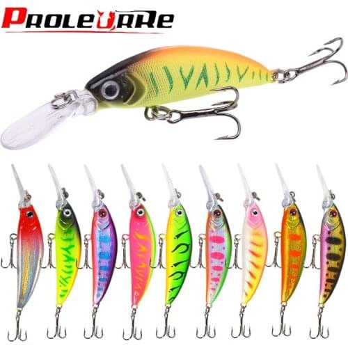1PCS Mini Wobbler Minnow Fishing Lures 7cm 5.7g Tight Slow Sinking Tackle Lifelike Crankbaits Plastic Artificial Hard Bait