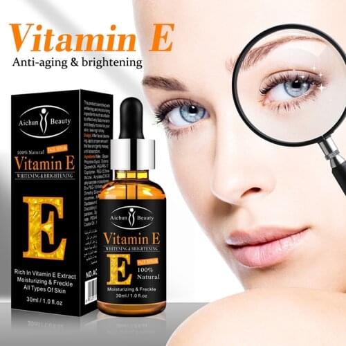 30ml Eye Serum Vitamin E Serum Anti-Wrinkle Anti-Age Whiten Lightening Dark circles Eye Care Essence Against Puffiness And Bags