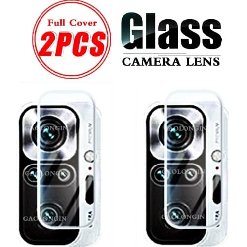 2PCS for Xiaomi Redmi Note 10 Pro Glass Full Cover Camera Lens Screen Protector Note10 Note 9 Pro 9s 9t 8 8t 10s Tempered Glass