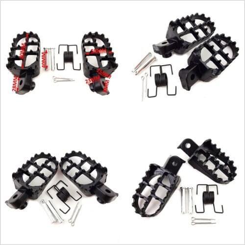 Parts Pedals Pegs Replacement Racing Accessories Aluminum Black Folding