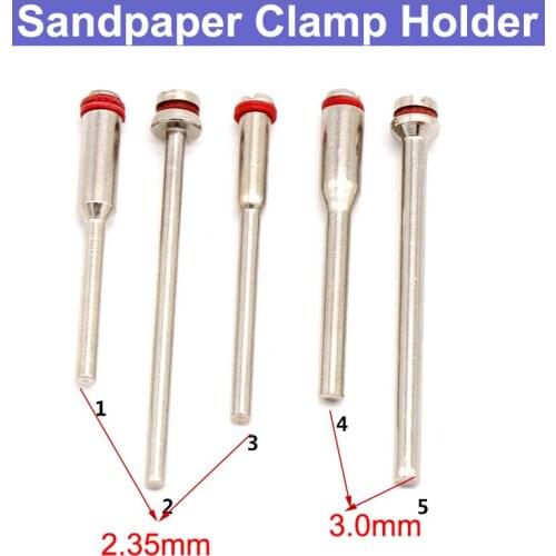 10pcs 2.35/3mm Shank Sandpaper Clamp Rod Holder Woodworking Saws Cutting Disc Sandpaper Mandrel Sandpaper Bar Extension Rod