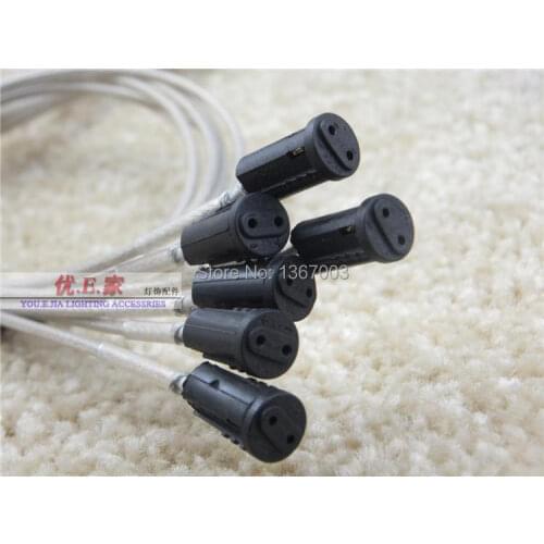 10PCS Pendant lamp holder G4 lamp wire 100CM 50cm 200cm G4 lamp holder wire for chandelier lamp holder with wire