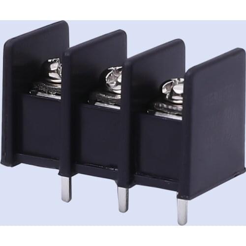 10 pcs KF25C Barrier Terminal Block 7.62MM Intermediate Foot Power Terminal Connector Terminal Black PCB