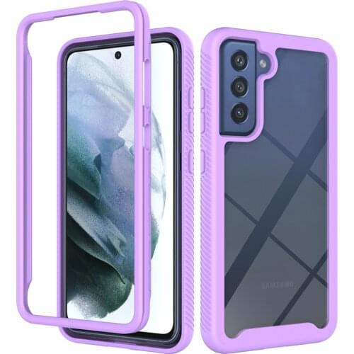 Anti-Scratch Acrylic Phone Case for Samsung Galaxy S21 FE 5G Drop Protection Cover Funda Capa