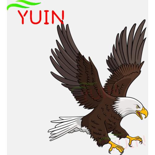White-Headed Eagle Hits The Sky Car Sticker PVC Bumper Graphic Decoration Cars Accessories High Quality Waterproof Decal 13*17cm