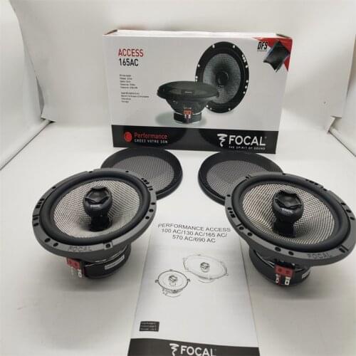 Free Shipping 6 Set Focal Access 165AC 16.5cm 6.5" 2-Way With Tweeters Car Coaxial High Quality Door Speakers Made In France