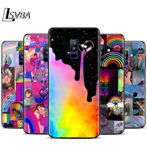 Gay Lesbian LGBT Rainbow For Samsung Galaxy A9 A8 A7 A6 A5 A3 Star Plus 2018 2017 2016 Phone Case