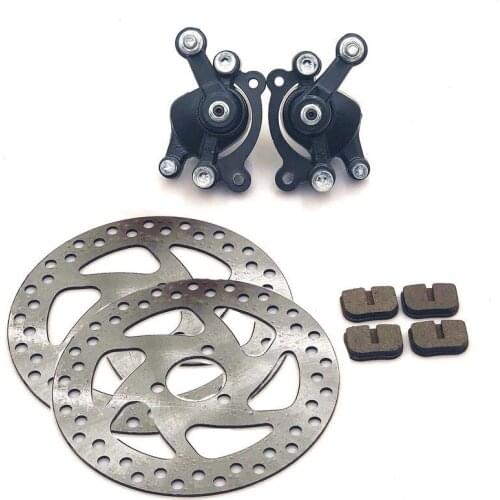 49CC Brake Disc Plate Gas Mini Dirt Bike Rear Disc Brake Caliper Kit 140mm and Friction Plate Rotors Electric Scooter ATV