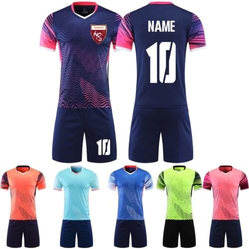NEW 2021 Custom football uniform Men Youth club Football jerseys College Soccer Uniforms Kits Kids blank shirt +shorts Sets