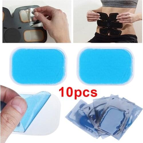 10Pcs/20Pcs Gel Pads for EMS Abdominal ABS Trainer Weight Loss Hip Muscle Stimulator Exerciser Replacement Massager Gel Patch