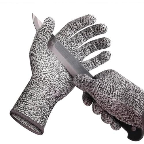 HPPE Food Grade 5 Anti-cut full finger gloves Fishing Hunting Cut-proof Anti-cutting Manual Cookware Butcher Protection Hands