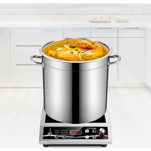 3500 Watt Induction Cooker High Power Large Size All Stainless Steel Flat Key Household And Commercial Fire Boiler