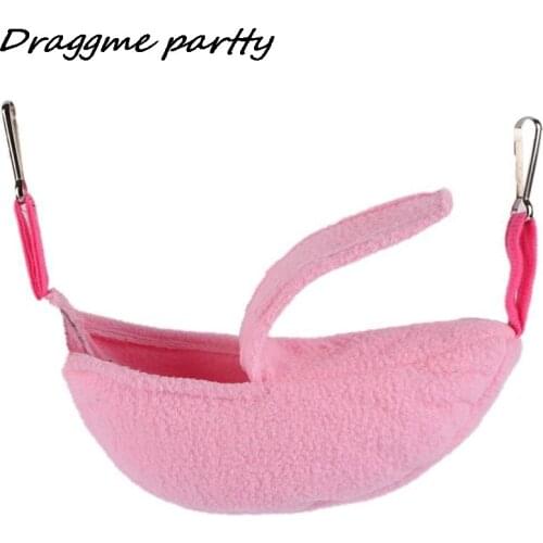 Creative Hamster Hammock Hammock Pet Bed Rat Bird Warm Banana Hamster Sleeping Nest House Swing Cage Hammock