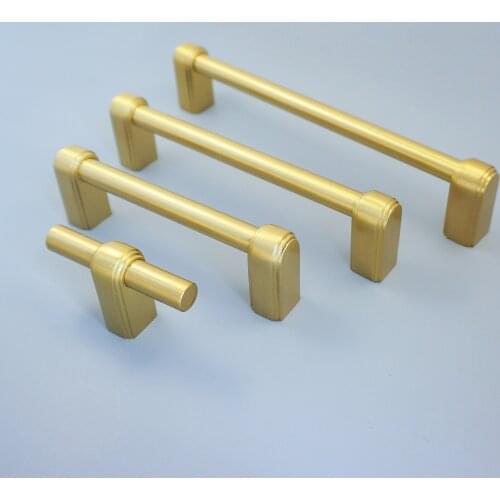 3.78'' 5'' 6.3'' Brass Cabinet Hardware Gold Drawer Wardrobe Pulls Kitchen Cupboard Door Handles Dresser Knob Furniture Hardware