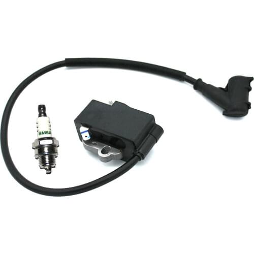Ignition Coil Module Magneto with Spark Plug BM6A for Stihl MS441 MS441C MS441C-Q MS441RZ MS441W Parts#1138 400 1300