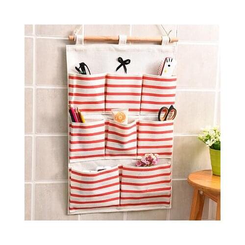 Multi-layer Hanging Bag On The Fabric Wall Can Hang Small Bag Beside The Bed Behind The Door Storage Bag