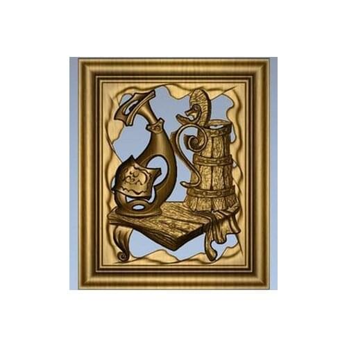 3d STL Model for CNC Router Engraver Carving Machine Relief Artcam Aspire "Rustic Wall Panel"(ES)