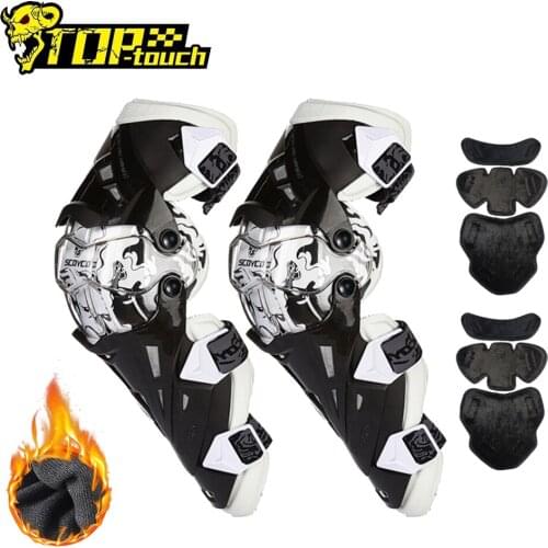 SCOYCO Motorcycle Knee Pads Protector ATV Motocross Knee Pads Sports Scooter Motor-Racing Guard Safety Knee Pads Ski Guards