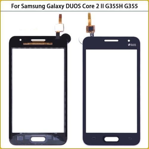 New G355 Touchscreen For Samsung Galaxy DUOS Core 2 II SM-G355H G355M Touch Screen Panel Digitzer Sensor LCD Front Glass Lens