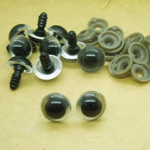 14MM Clear Safety Eyes / Plastic Doll eyes Handmade Accessories For Bear Doll Animal Puppet Making - 100pcs/lot